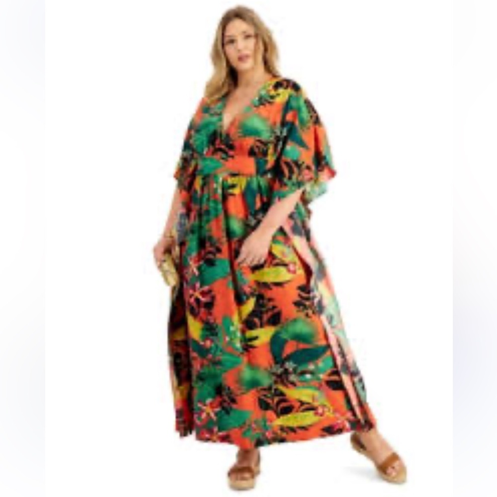 INC International Concepts Tropical Print Maxi Skirt - Picture 6 of 7